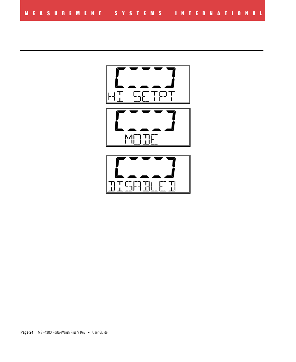 To disable a set point | Rice Lake MSI4300 PortaWeigh Plus Crane Scale 7 Key User Manual | Page 25 / 50