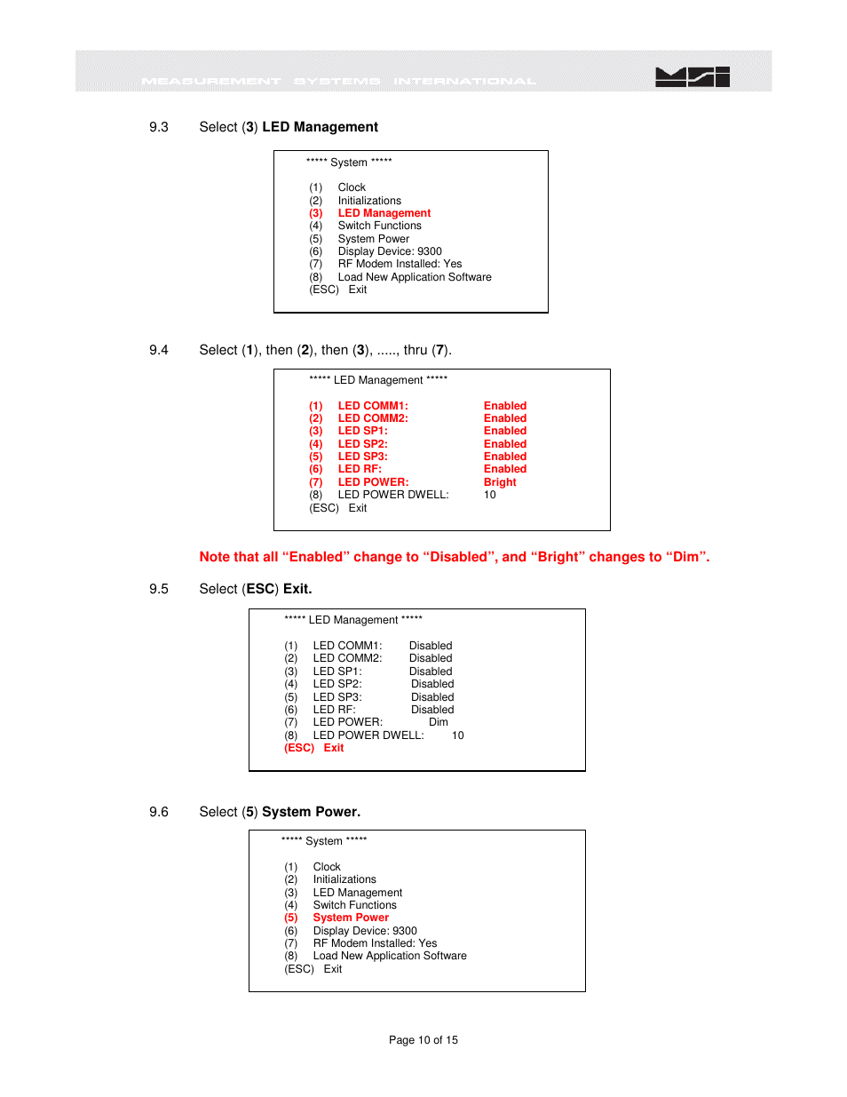 Rice Lake MSI6260cs Digital Crane Scale Software Upgrade User Manual | Page 11 / 16