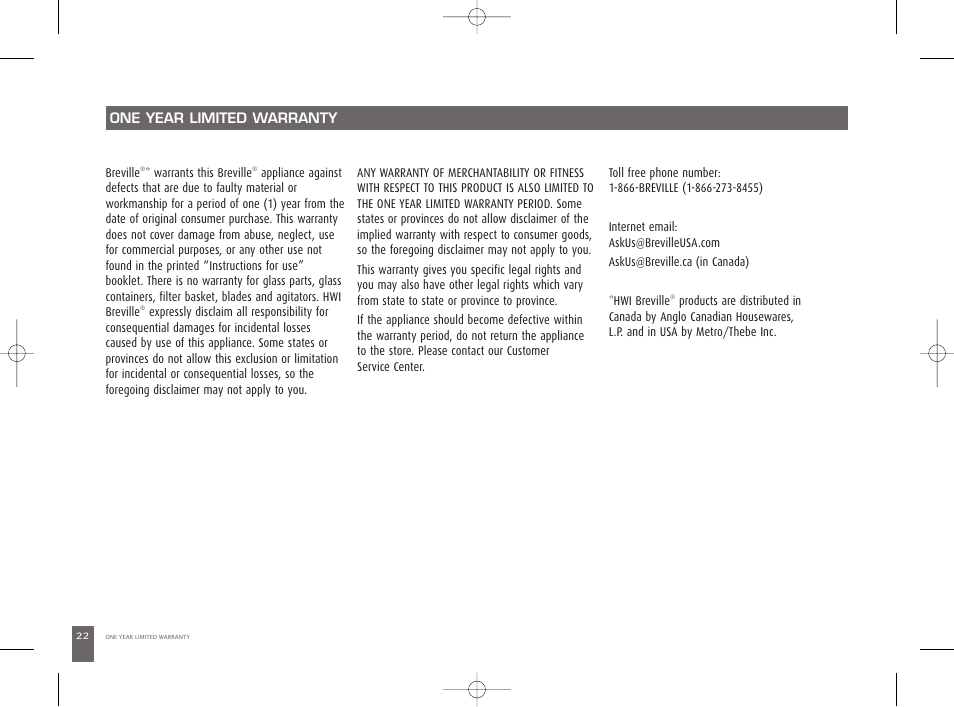 Breville 800CPXL User Manual | Page 23 / 68
