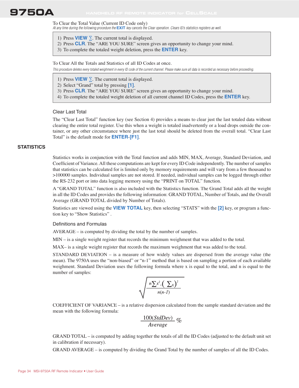 9750a | Rice Lake MSI-9750A CellScale RF Portable Indicator User Manual | Page 34 / 95
