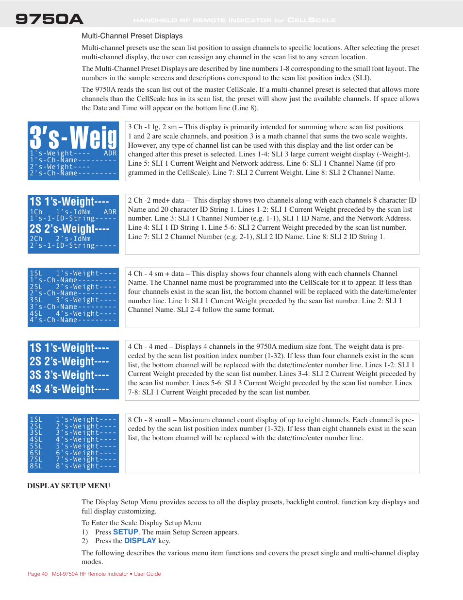 3’s-wei, 9750a, 1s 1’s-weight | 2s 2’s-weight | Rice Lake MSI-9750A CellScale RF Portable Indicator User Manual | Page 40 / 95