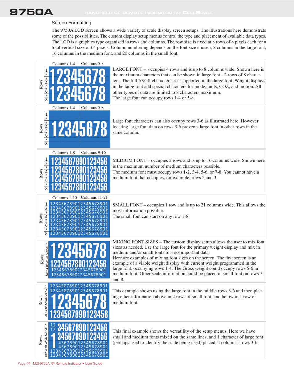 9750a | Rice Lake MSI-9750A CellScale RF Portable Indicator User Manual | Page 44 / 95