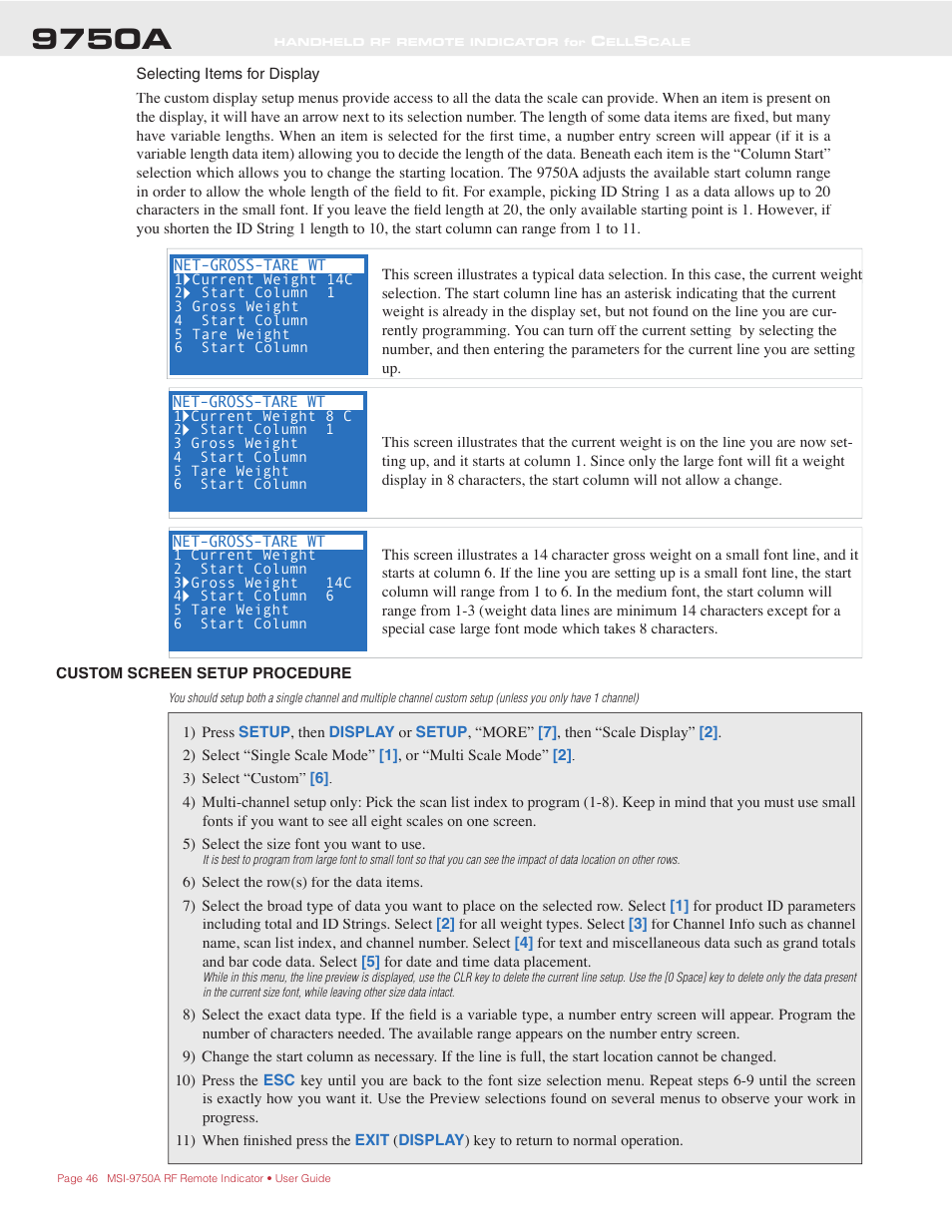 9750a | Rice Lake MSI-9750A CellScale RF Portable Indicator User Manual | Page 46 / 95