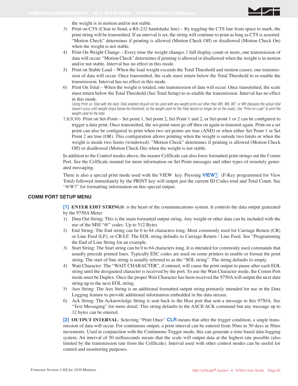 Rice Lake MSI-9750A CellScale RF Portable Indicator User Manual | Page 55 / 95