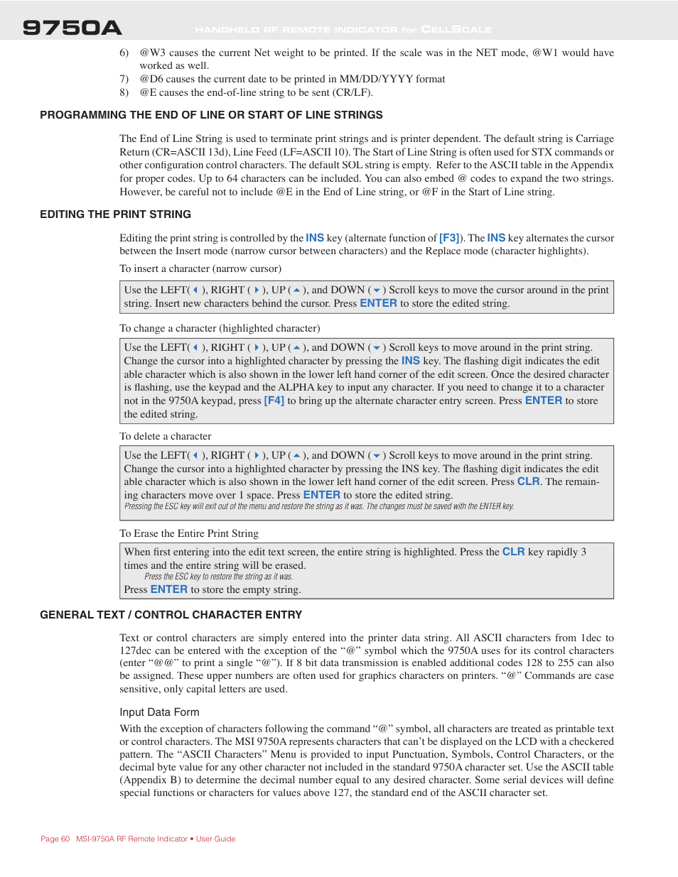 9750a | Rice Lake MSI-9750A CellScale RF Portable Indicator User Manual | Page 60 / 95
