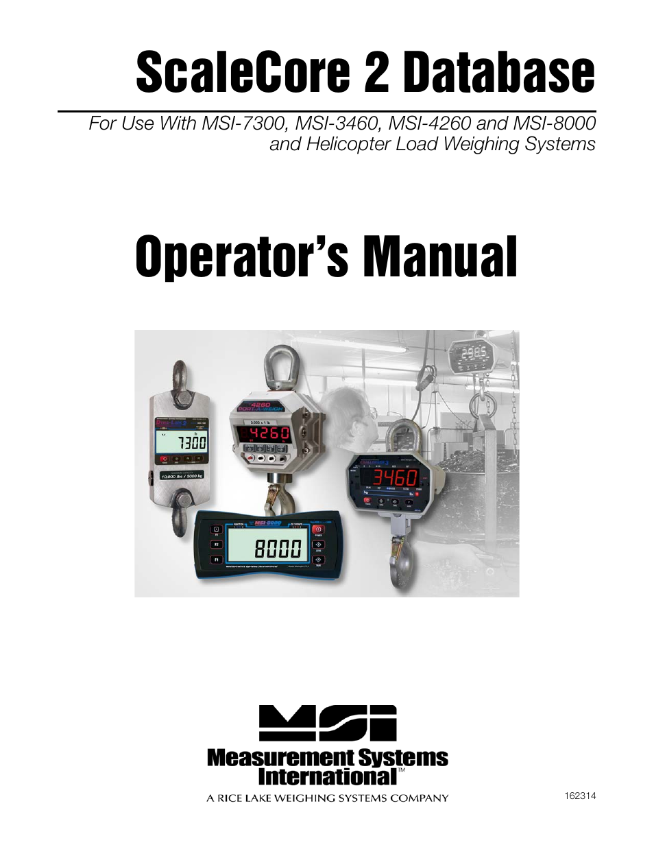 Rice Lake MSI-8000 RF Remote Display - ScaleCore 2 Database Program (Sc2Db) User Manual | 24 pages