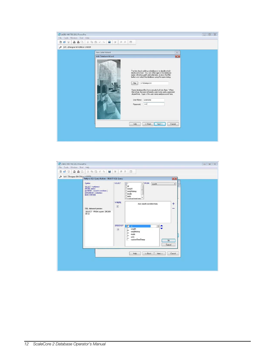 Rice Lake MSI-8000 RF Remote Display - ScaleCore 2 Database Program (Sc2Db) User Manual | Page 16 / 24
