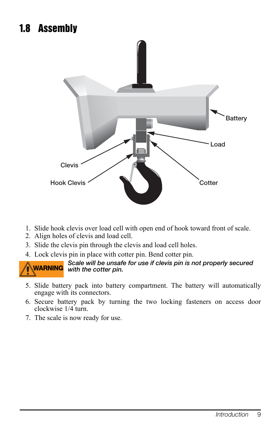 8 assembly | Rice Lake MSI-3460 Challenger 3 User Manual | Page 13 / 64