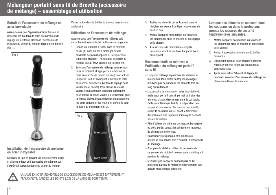 Breville BCS500XL User Manual | Page 20 / 44