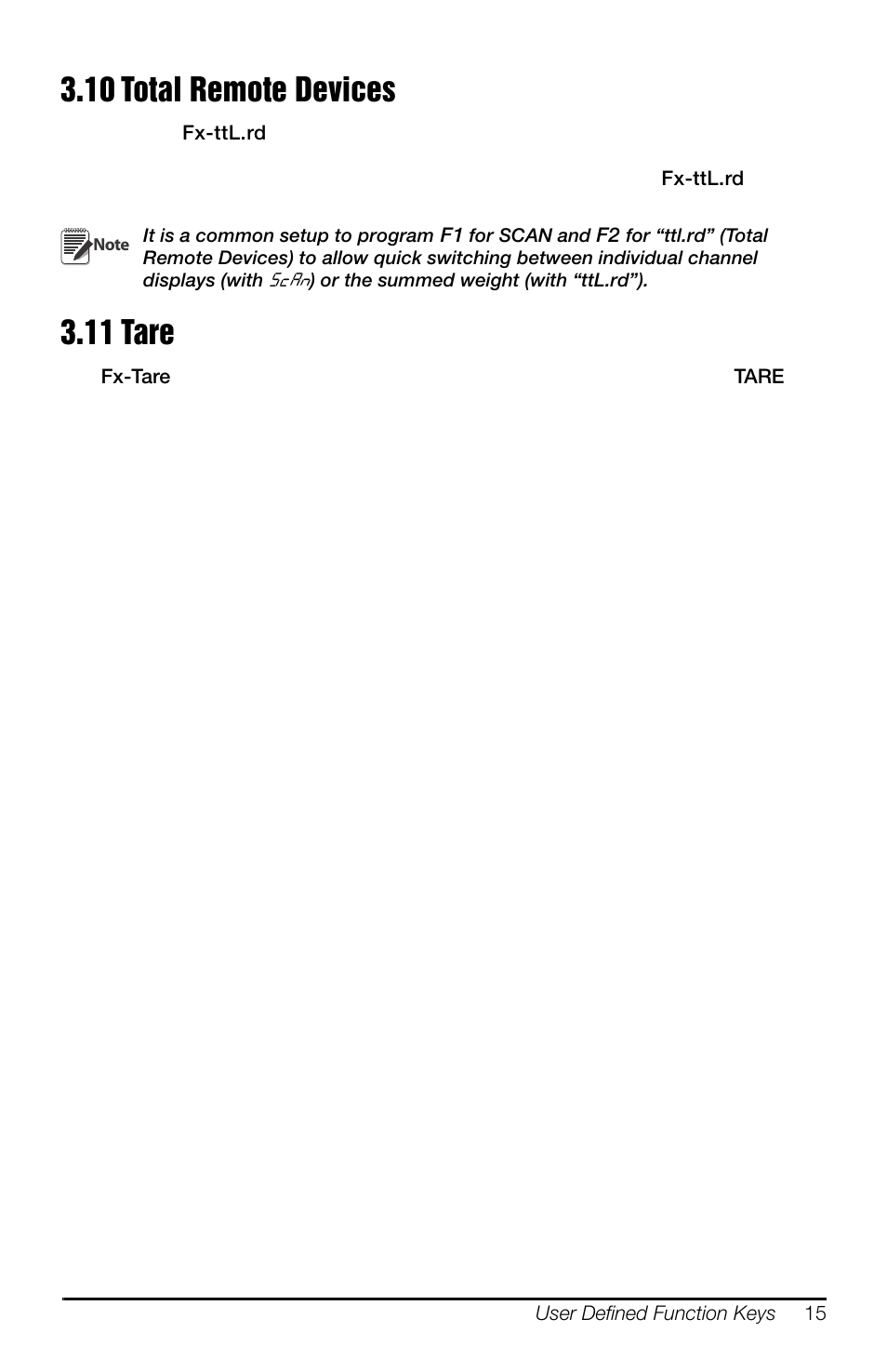 10 total remote devices, 11 tare, 10 total remote devices 3.11 tare | Rice Lake MSI-8000HD Remote Display User Manual | Page 19 / 48