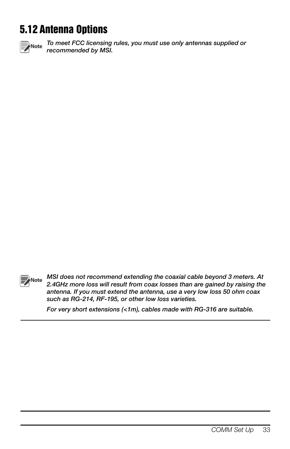 12 antenna options | Rice Lake MSI-8000HD Remote Display User Manual | Page 37 / 48