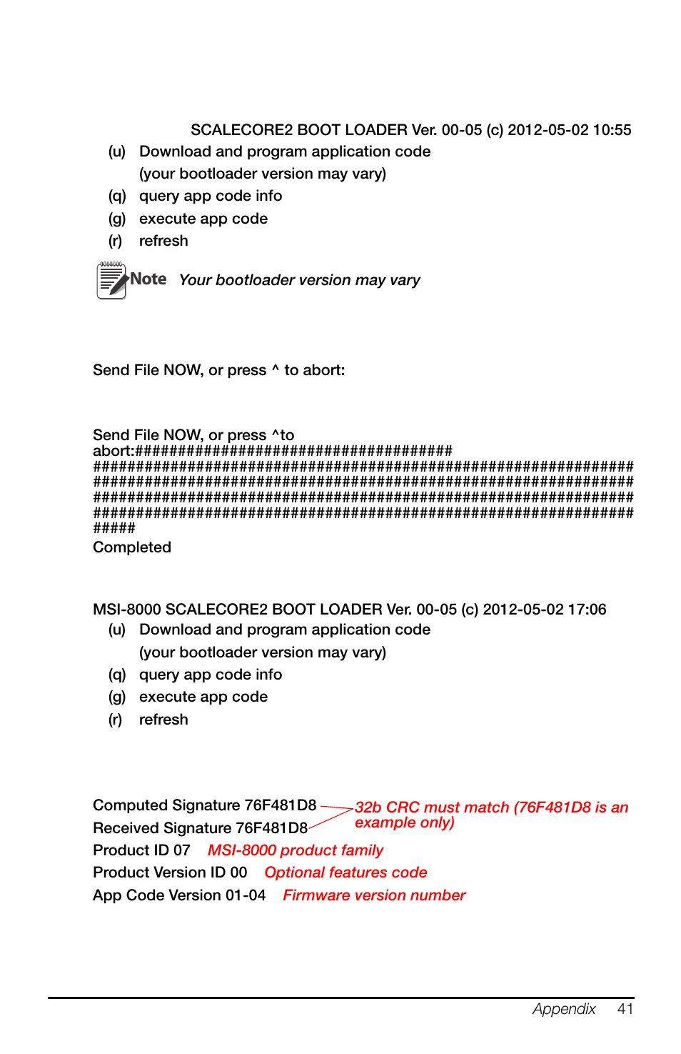 Rice Lake MSI-8000HD Remote Display User Manual | Page 45 / 48