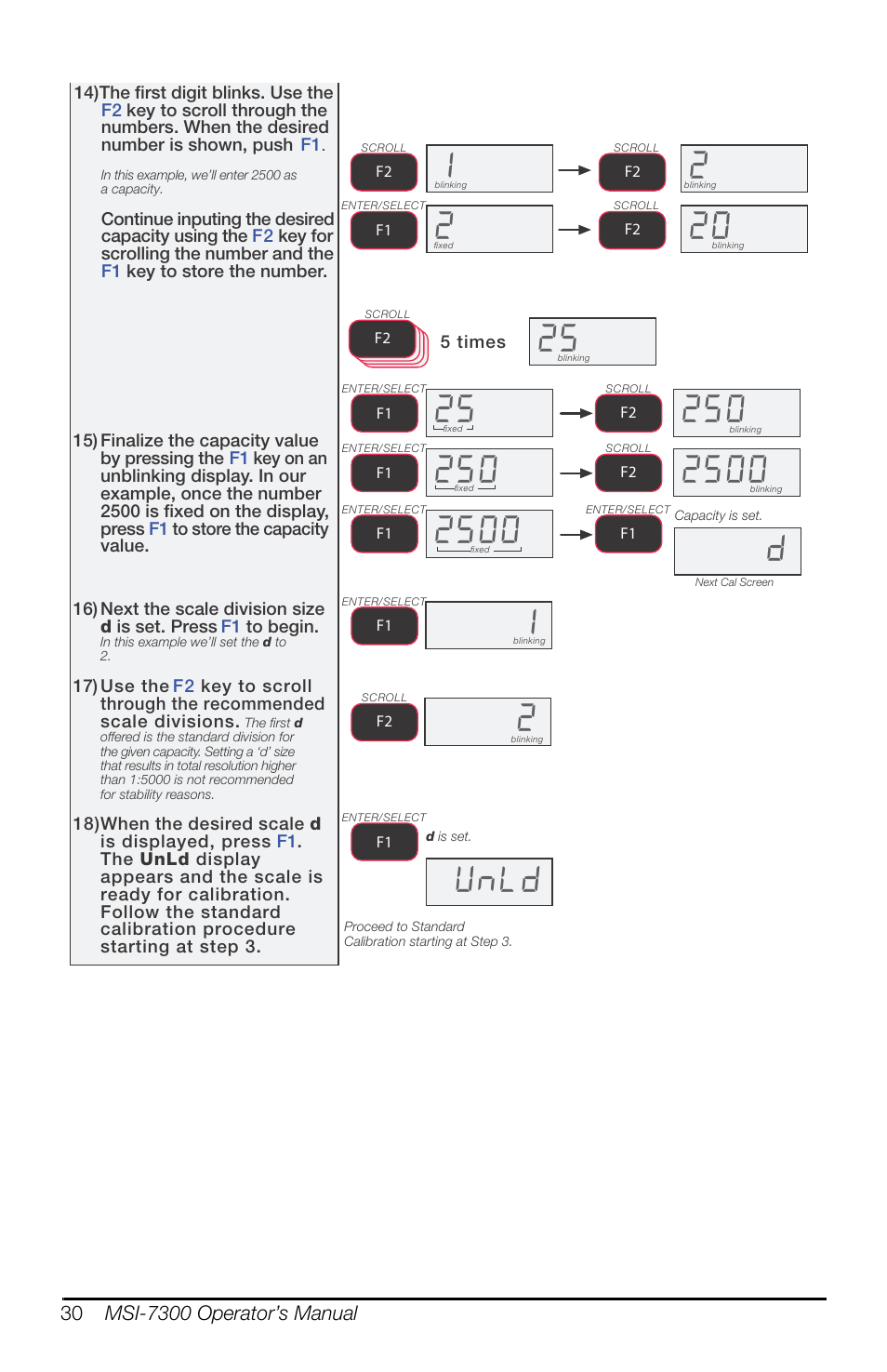 Xq/g, Figure 5-3 initial calibration (continued) | Rice Lake MSI-7300 Dyna-Link 2 User Manual | Page 34 / 60