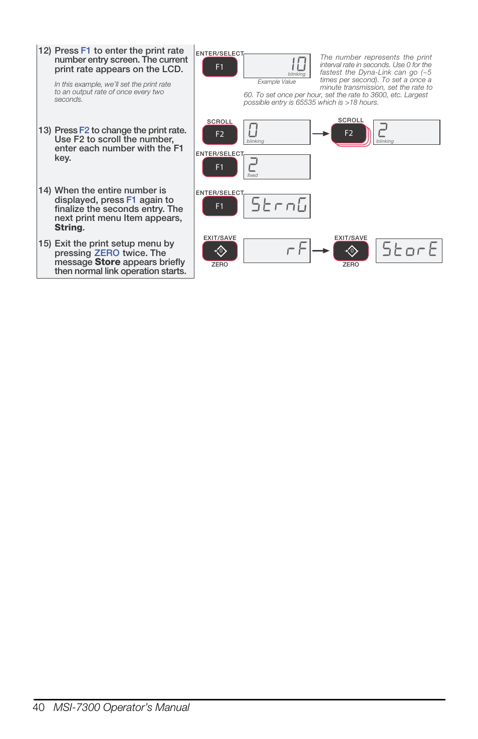 6wuq, U) 6wruh, Figure 6-3 print output setup (continued) | Rice Lake MSI-7300 Dyna-Link 2 User Manual | Page 44 / 60