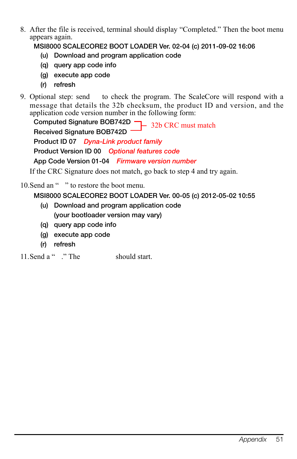 Rice Lake MSI-7300 Dyna-Link 2 User Manual | Page 55 / 60