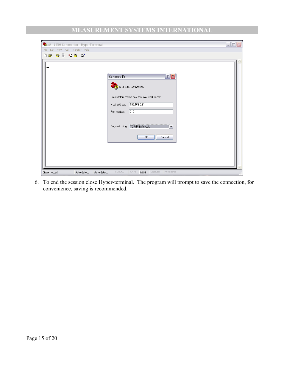 Rice Lake MSI-9850 CellScale RF Digital Indicator - Ethernet Option Supplement User Manual | Page 15 / 21