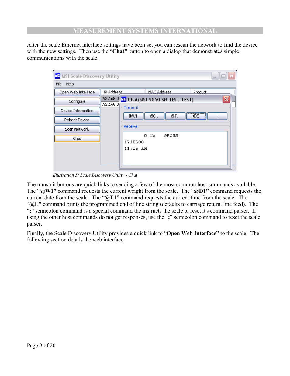 Rice Lake MSI-9850 CellScale RF Digital Indicator - Ethernet Option Supplement User Manual | Page 9 / 21