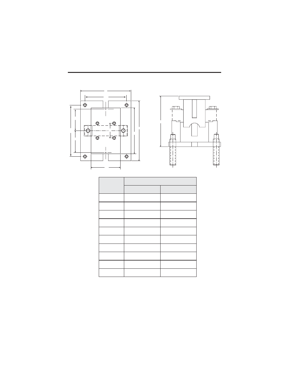 Mount dimensions | Rice Lake MVS Mount/MVS Conversion Kit User Manual | Page 11 / 12