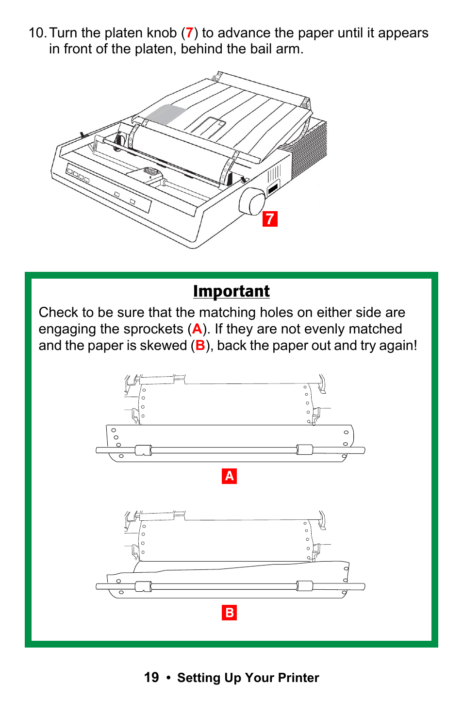 Important | Rice Lake Okidata Microline ML 186 User Manual | Page 19 / 86