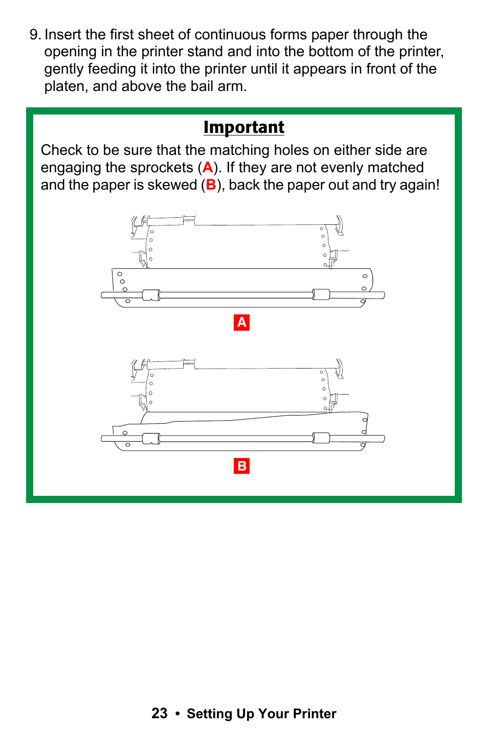 Important | Rice Lake Okidata Microline ML 186 User Manual | Page 23 / 86