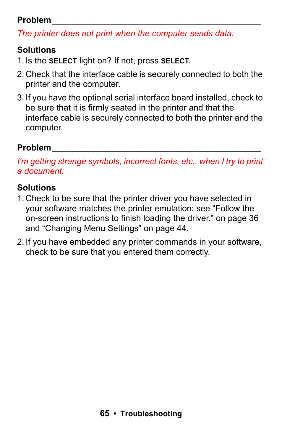 Rice Lake Okidata Microline ML 186 User Manual | Page 65 / 86
