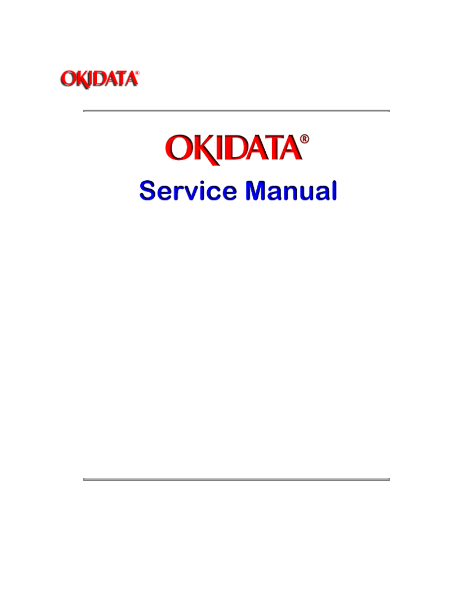 Rice Lake Okidata 320-390-420 Turbo - Service Guide User Manual | 150 pages