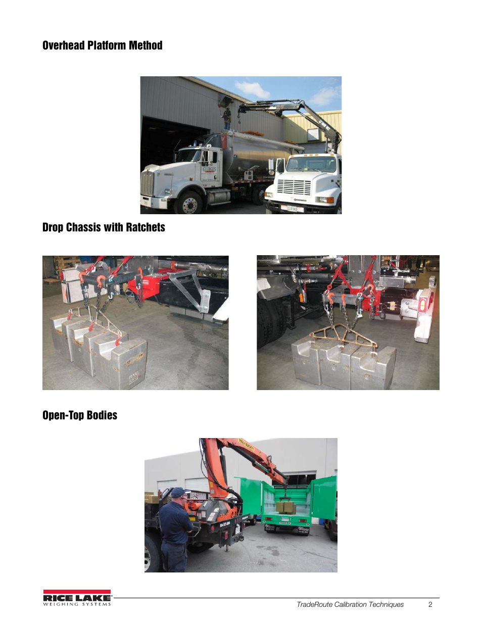 Rice Lake TradeRoute HL Series - Calibration Techniques User Manual | Page 2 / 3