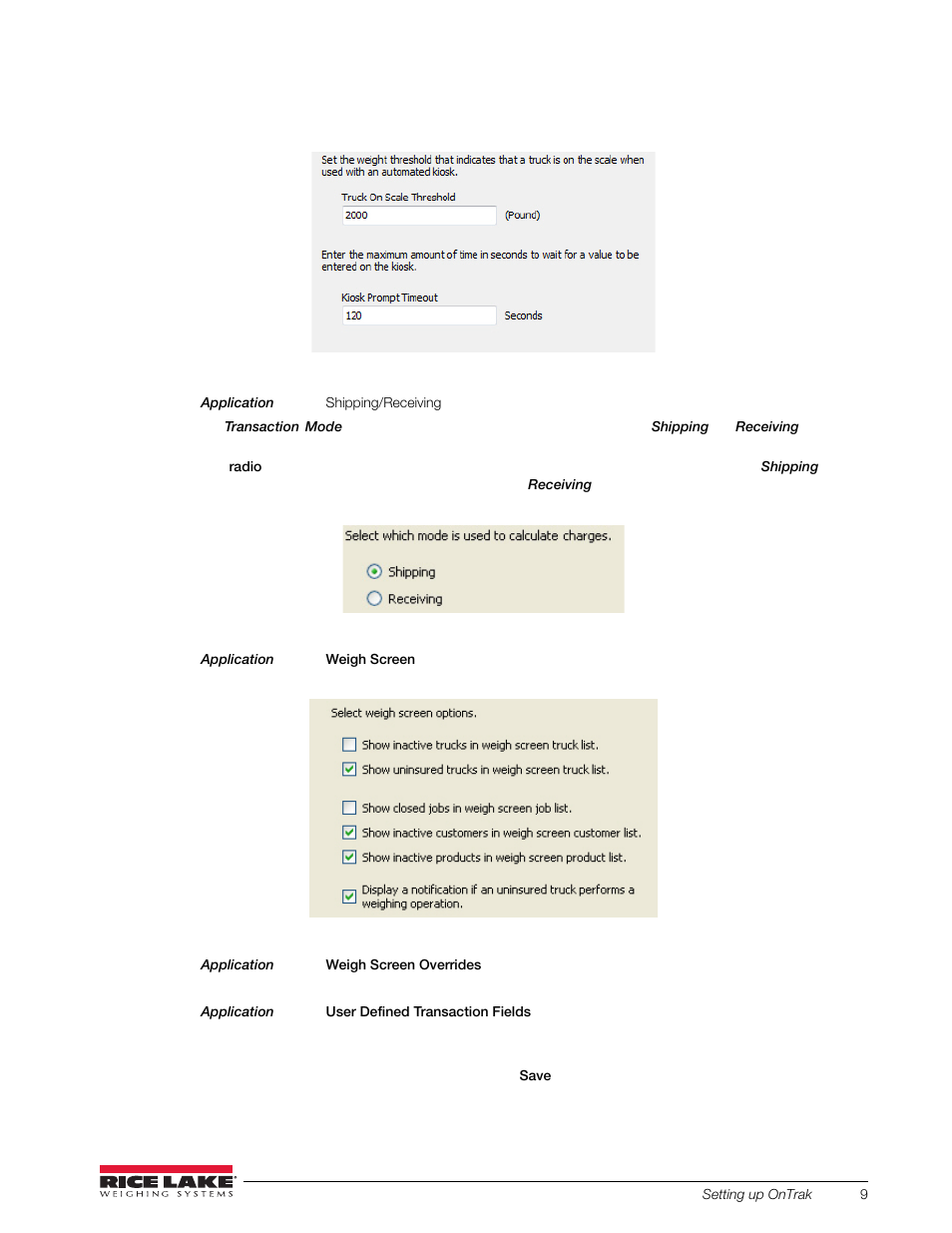 Rice Lake OnTrak Truck Scale Data Management - Operation Manual User Manual | Page 13 / 48