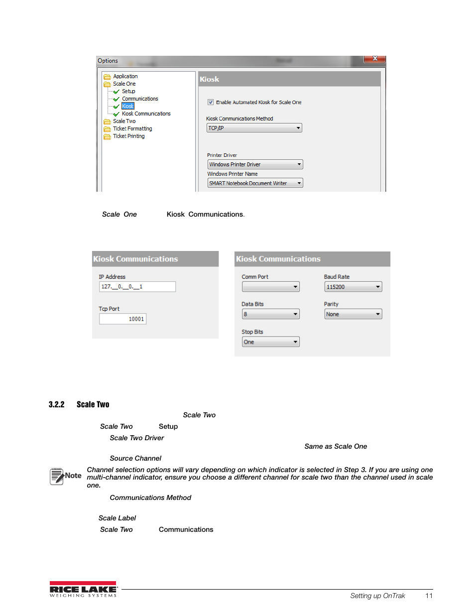 2 scale two, Scale two | Rice Lake OnTrak Truck Scale Data Management - Operation Manual User Manual | Page 15 / 48