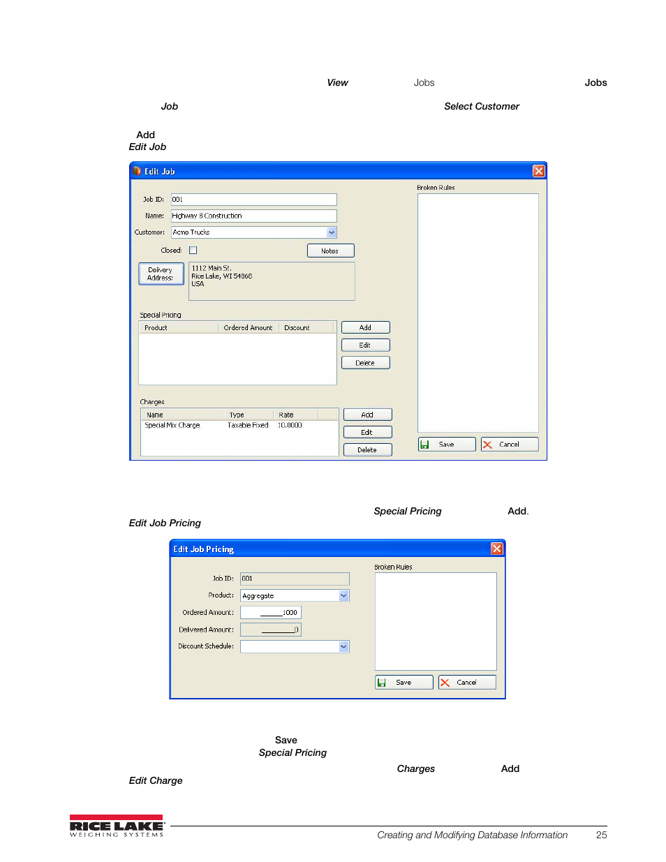 Rice Lake OnTrak Truck Scale Data Management - Operation Manual User Manual | Page 29 / 48