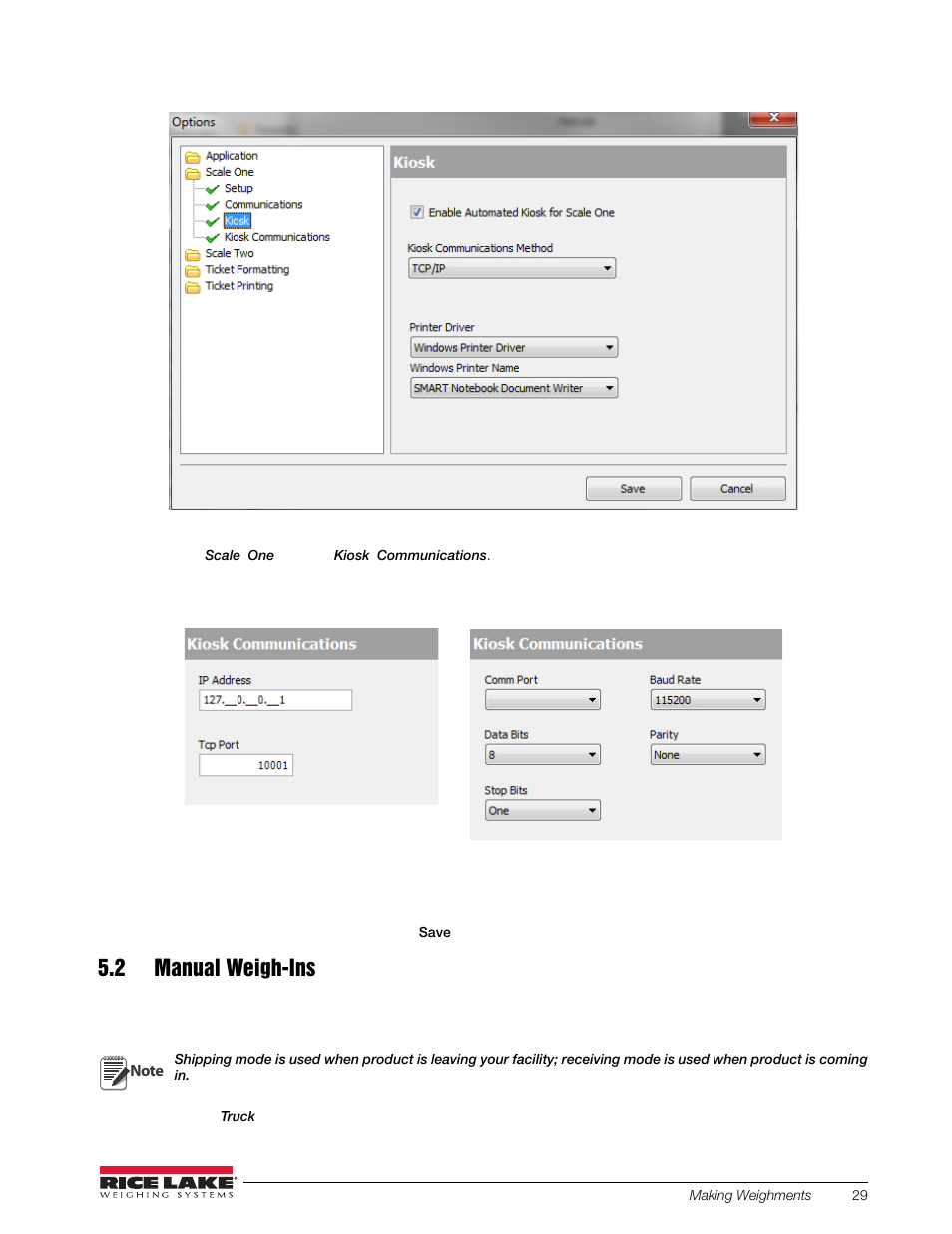 2 manual weigh-ins | Rice Lake OnTrak Truck Scale Data Management - Operation Manual User Manual | Page 33 / 48