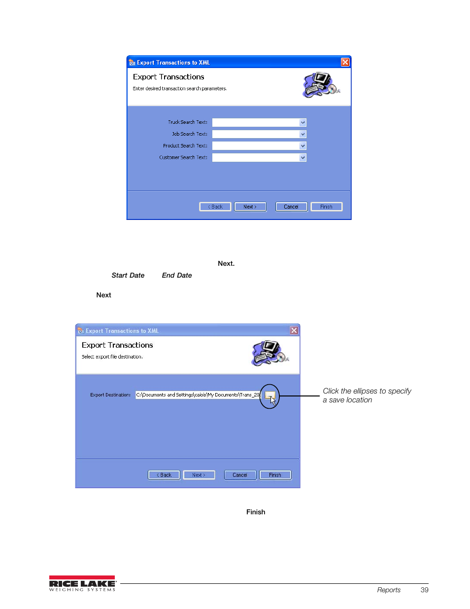 Rice Lake OnTrak Truck Scale Data Management - Operation Manual User Manual | Page 43 / 48