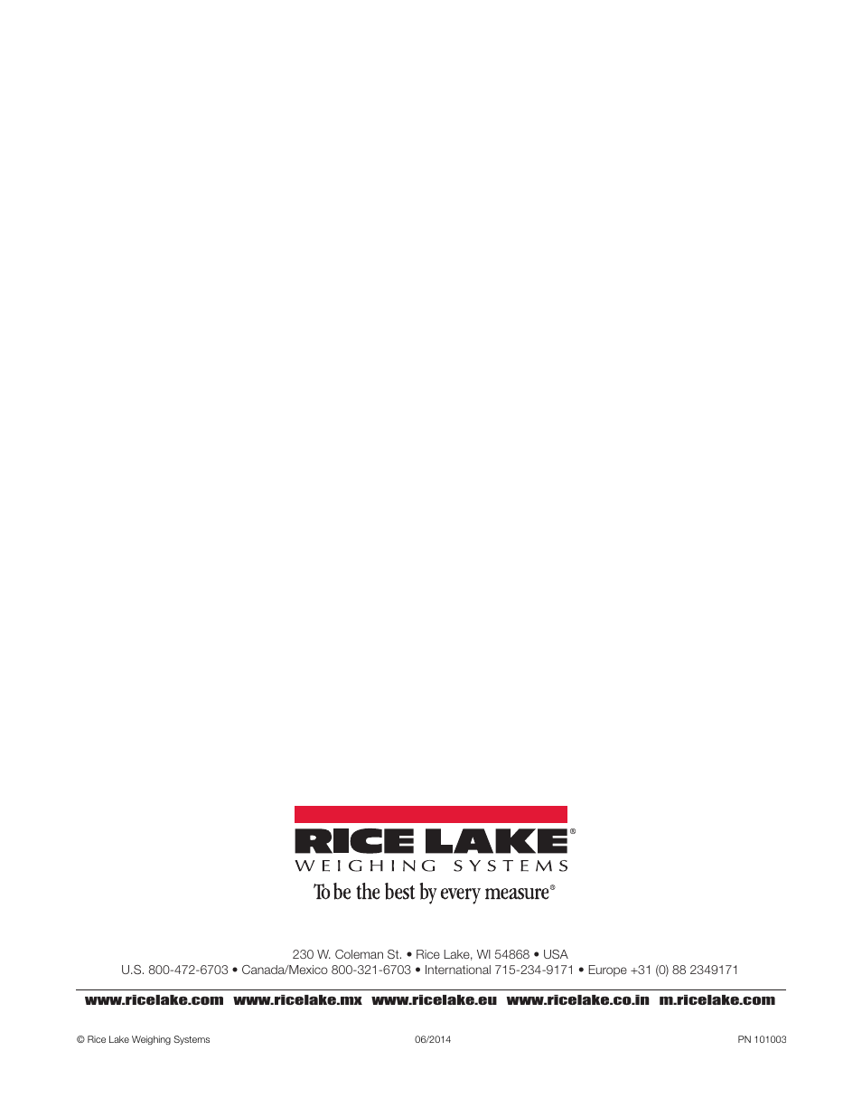 Rice Lake OnTrak Truck Scale Data Management - Operation Manual User Manual | Page 48 / 48