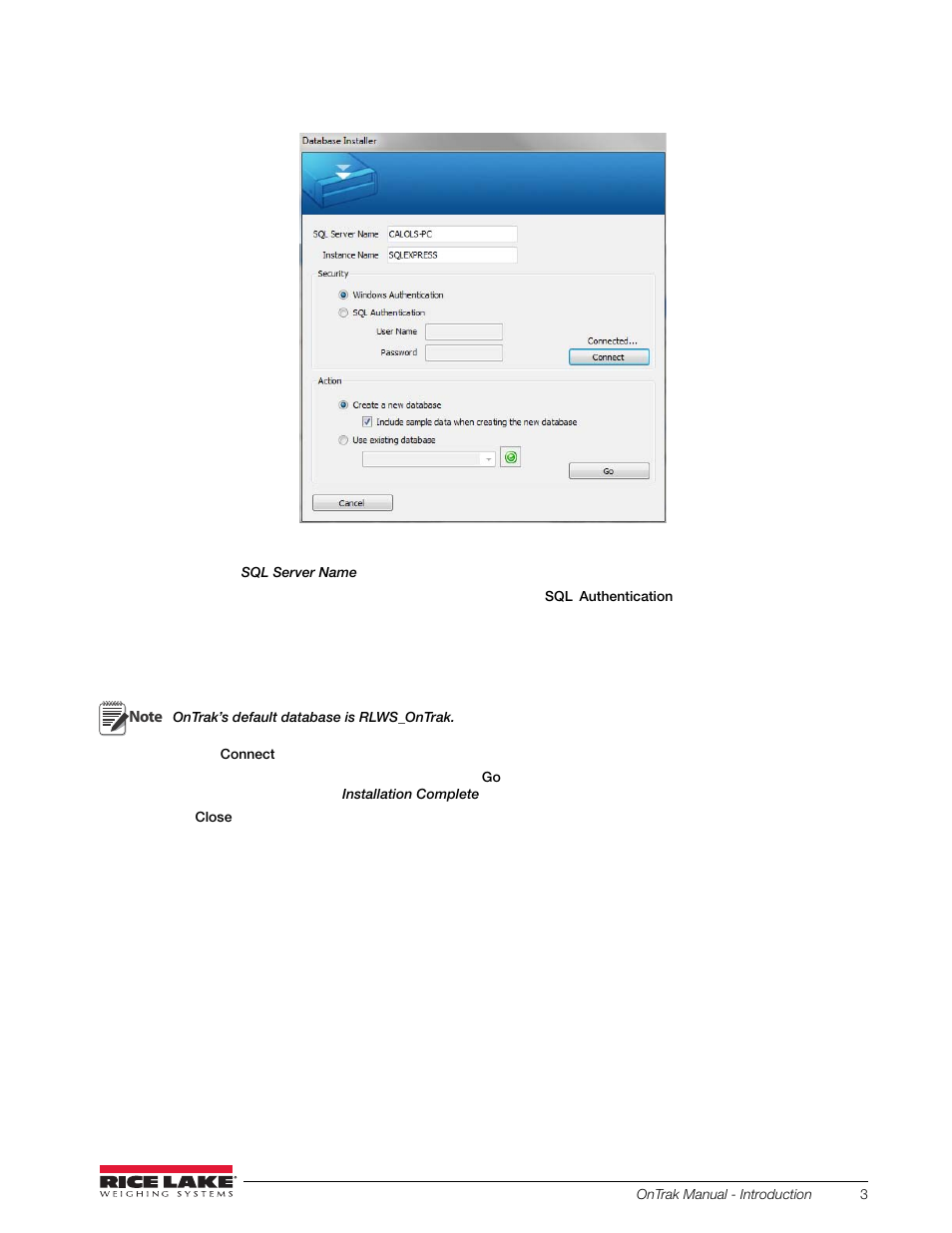 Rice Lake OnTrak Truck Scale Data Management - Operation Manual User Manual | Page 7 / 48