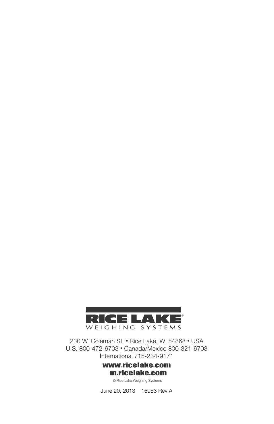 Rice Lake SURVIVOR Paramounts HE Medium Capacity User Manual | Page 24 / 24