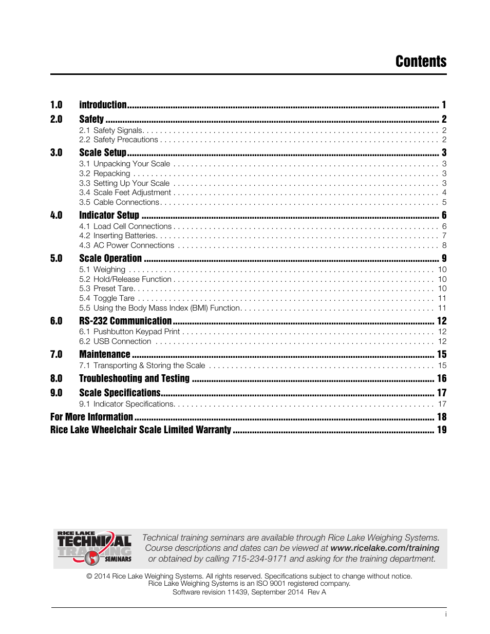 Rice Lake Portable Bariatric Wheelchair Scale Single Ramp (350-5) - Rice Lake Wheelchair Scale Operation Manual User Manual | Page 3 / 26