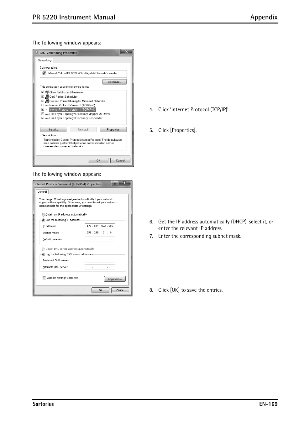 Pr 5220 instrument manual appendix | Rice Lake PR5220 Ethernet Transmitter User Manual | Page 169 / 172