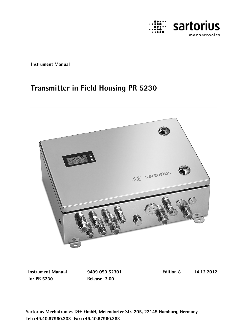 Rice Lake PR5230 Fieldbus Transmitter User Manual | 252 pages