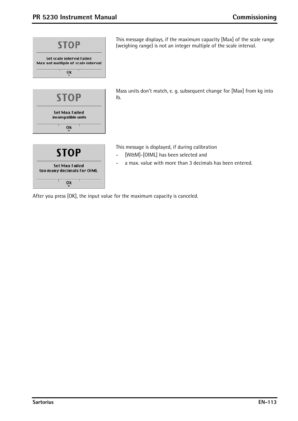 Pr 5230 instrument manual commissioning | Rice Lake PR5230 Fieldbus Transmitter User Manual | Page 113 / 252