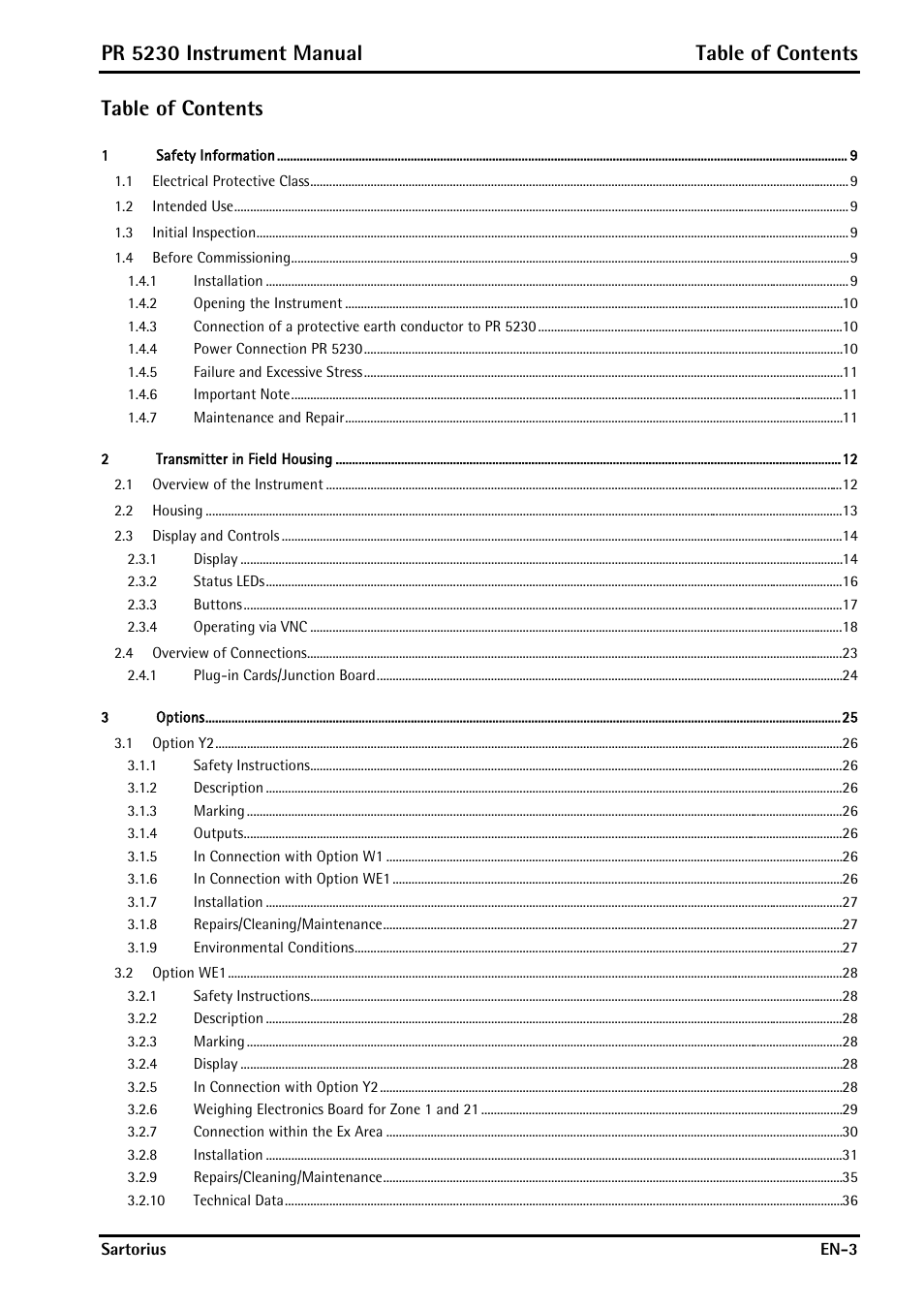 Rice Lake PR5230 Fieldbus Transmitter User Manual | Page 3 / 252