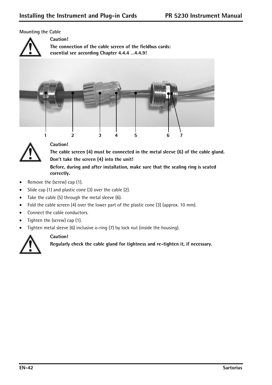 Installing the instrument and plug-in cards, Pr 5230 instrument manual | Rice Lake PR5230 Fieldbus Transmitter User Manual | Page 42 / 252