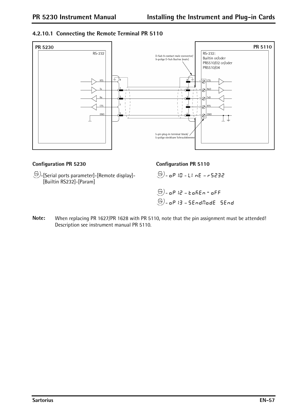 1 connecting the remote terminal pr 5110 | Rice Lake PR5230 Fieldbus Transmitter User Manual | Page 57 / 252