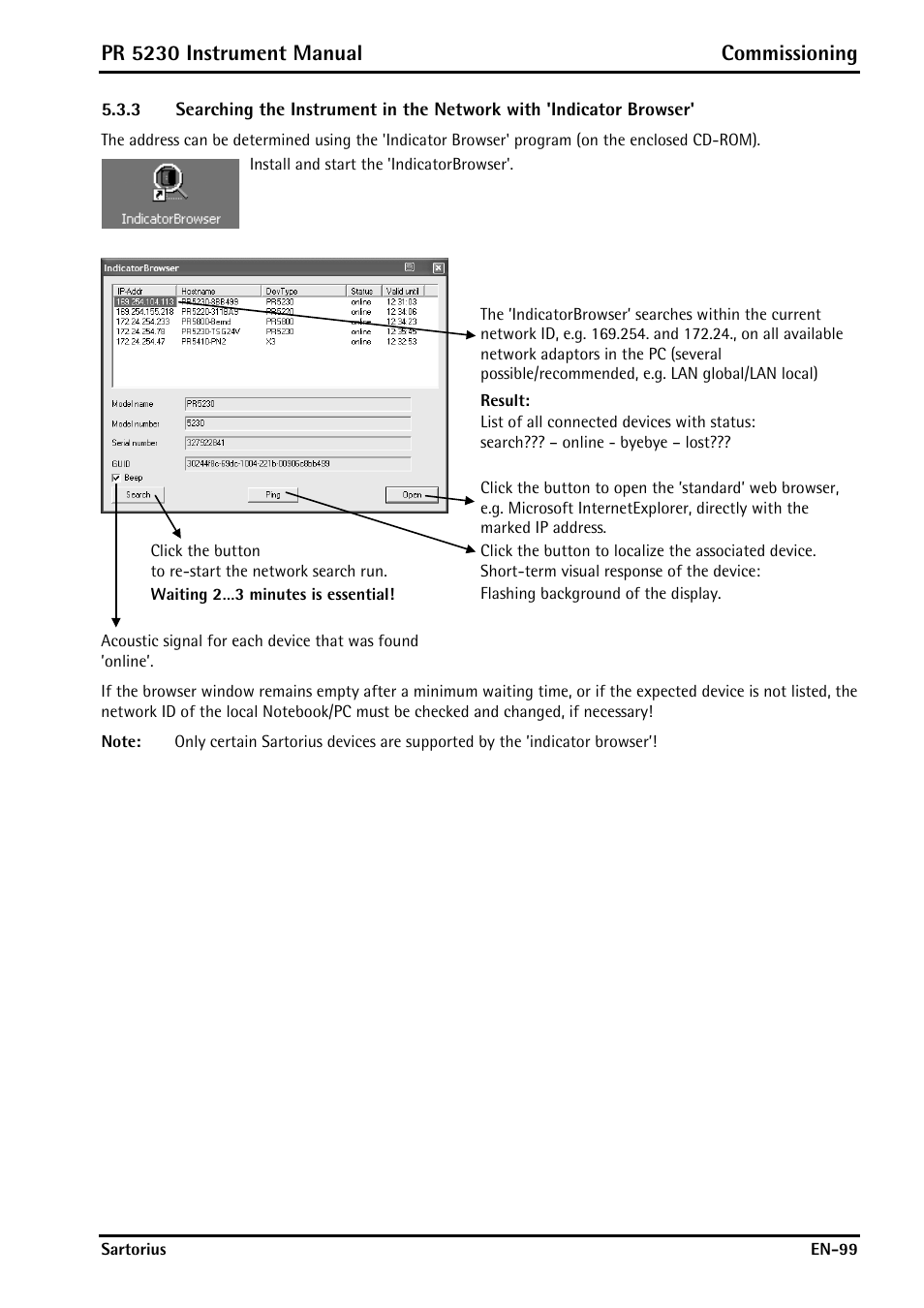 Pr 5230 instrument manual commissioning | Rice Lake PR5230 Fieldbus Transmitter User Manual | Page 99 / 252