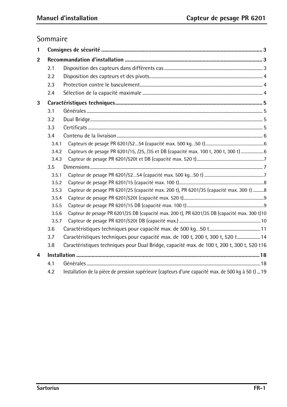 Sommaire | Rice Lake PR6201 Zinc-Plated Steel Star Mount Kits User Manual | Page 55 / 86