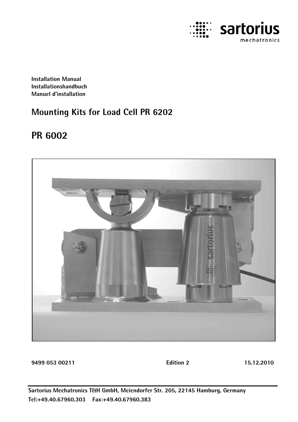 Rice Lake PR6202 Hygienic Weigh Module Kits User Manual | 70 pages