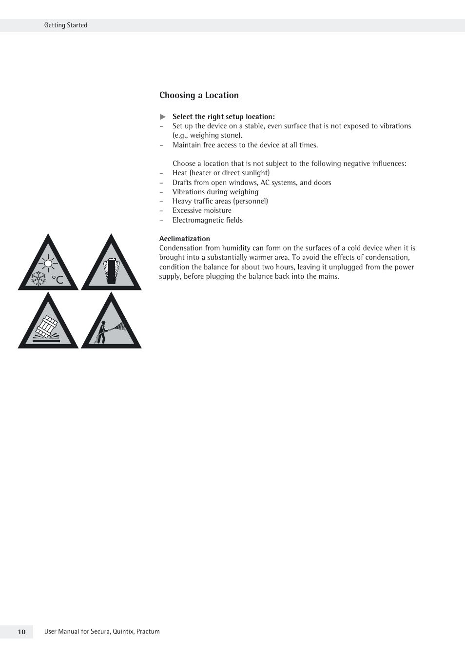 Choosing a location | Rice Lake Secura - Quintix and Practum Series - User Manual User Manual | Page 10 / 108