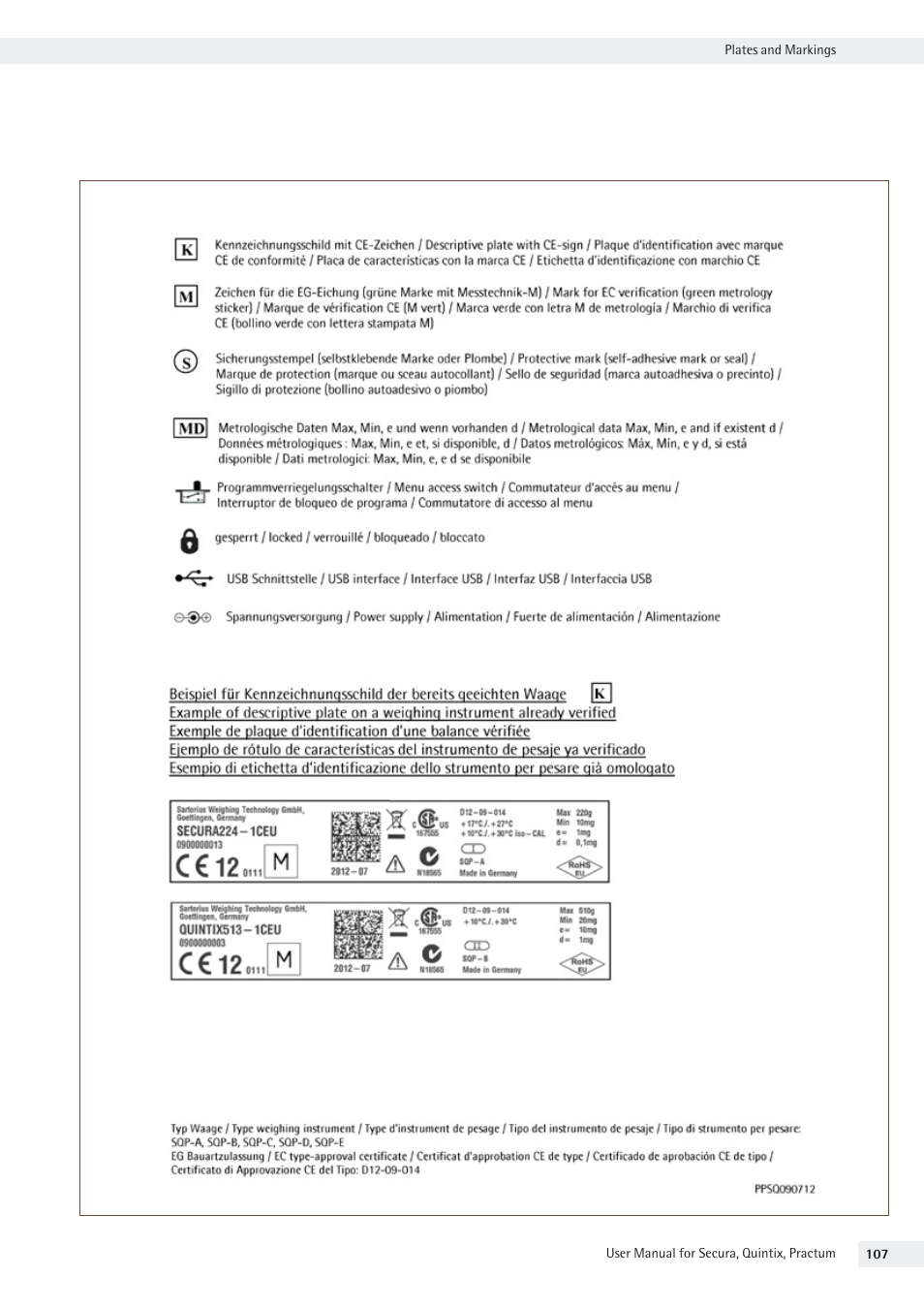 Rice Lake Secura - Quintix and Practum Series - User Manual User Manual | Page 107 / 108