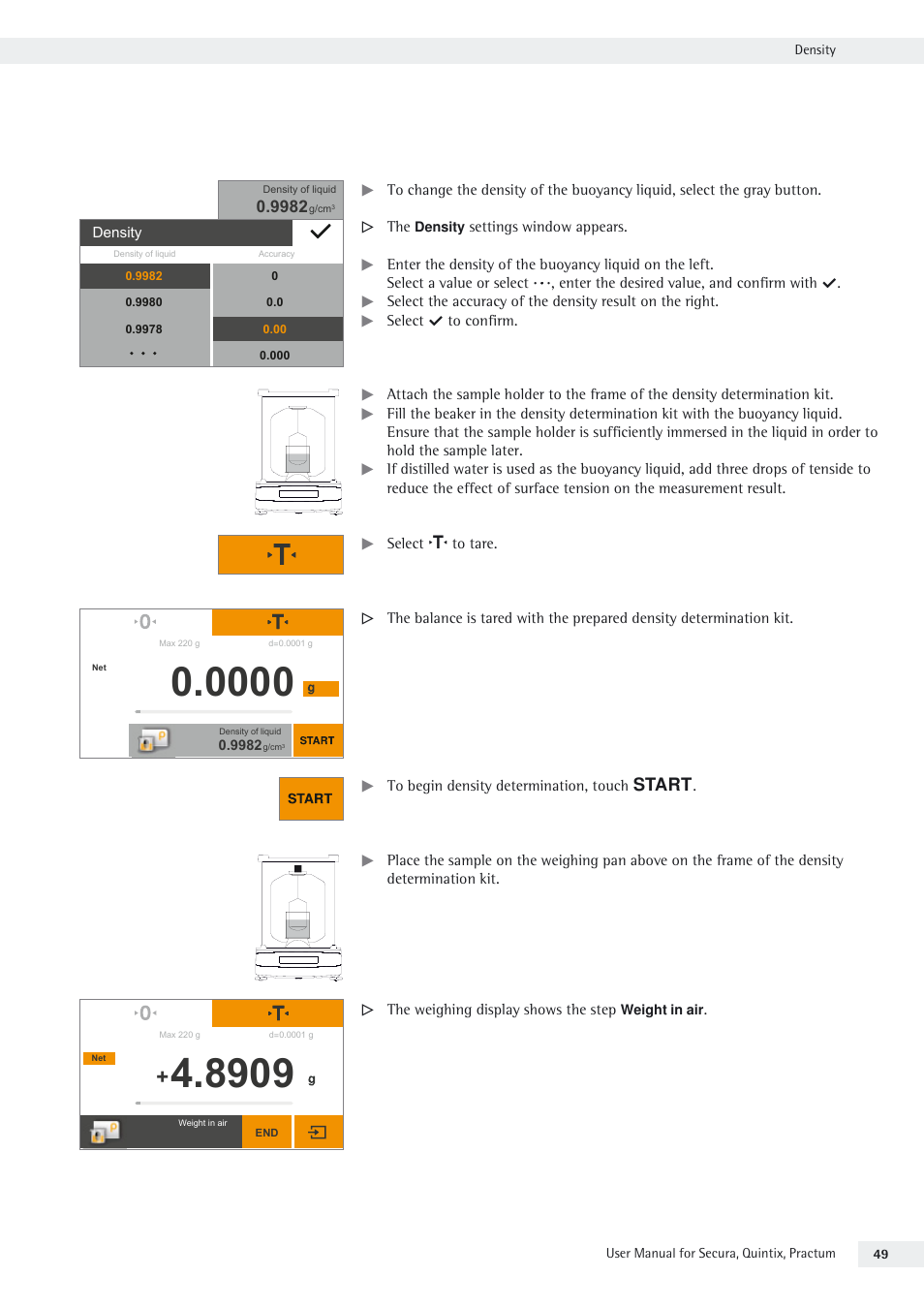 Rice Lake Secura - Quintix and Practum Series - User Manual User Manual | Page 49 / 108