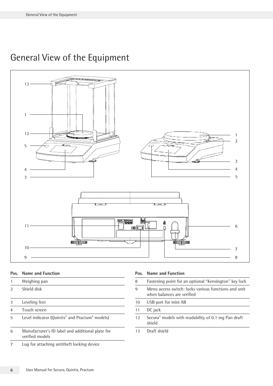General view of the equipment | Rice Lake Secura - Quintix and Practum Series - User Manual User Manual | Page 6 / 108