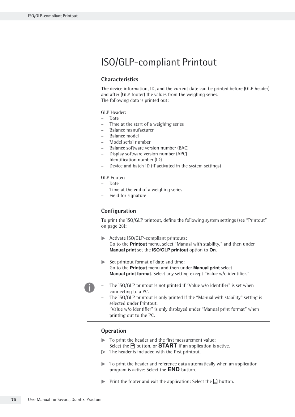 Iso/glp-compliant printout | Rice Lake Secura - Quintix and Practum Series - User Manual User Manual | Page 70 / 108